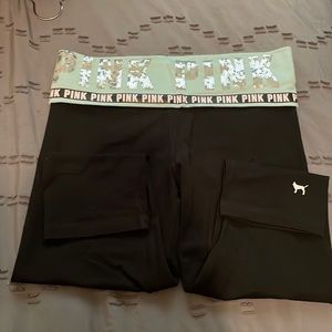 Woman’s PINK m yoga capri pants